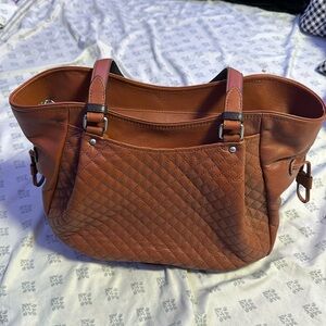 NWT Vera Bradley carryall Glenna leather